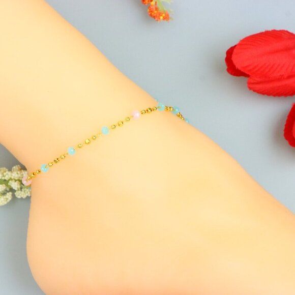 "Handmade Anklet – A Stylish Choice for Women, Thoughtful Gift Idea, EVCH1460 - Picture 10 of 10